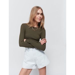 Levi’s High-waisted Wide Leg Short-Primer Blue